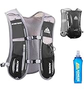 JEELAD Running Hydration Vest Trail Running Backpack BPA-Free Leak-Proof Running Water Bottles fo...