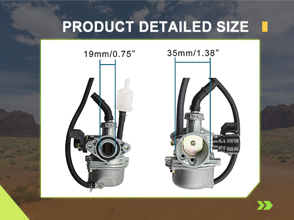 Amazon.com: GOOFIT PZ19 19mm Carburetor with Hand Choke