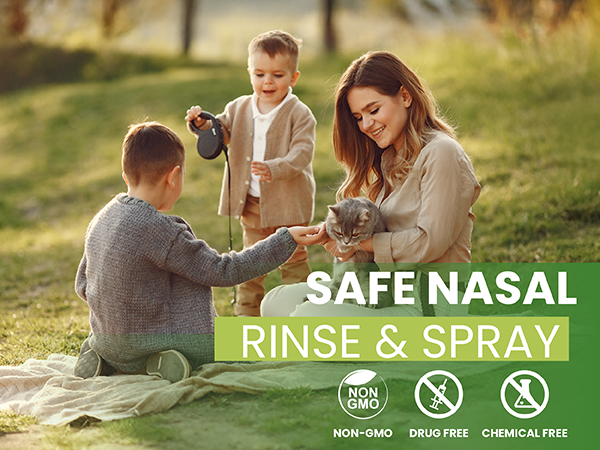 sinus nasal spray saline max allergy cleaner system cold