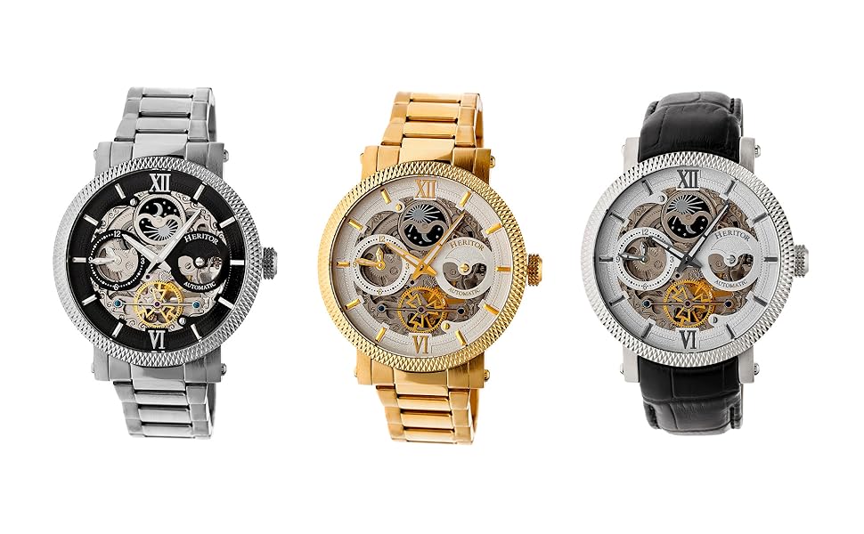 aries Amazon.com: HERITOR Aries Automatic Watch for Men – 43mm