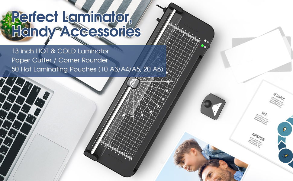 7-in-1 13 inches Laminator with Laminating Pouches