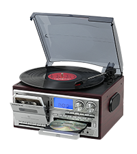 Amazon.com: LoopTone Vinyl Record Player 10 in 1 3 Speed Bluetooth