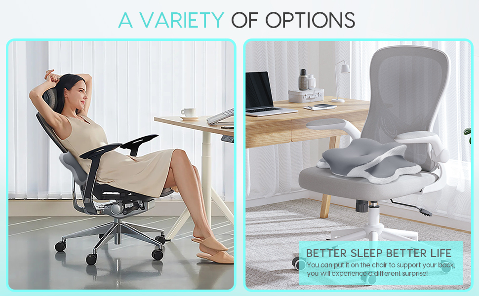 GOXIFACA Memory Foam Pillow, Cervical Pillow for Neck and Shoulder, Orthopedic Pillow, Ergonomic Neck Support Pillow for Side Back Stomach Sleepers with Removable Pillowcase, Grey 21 6