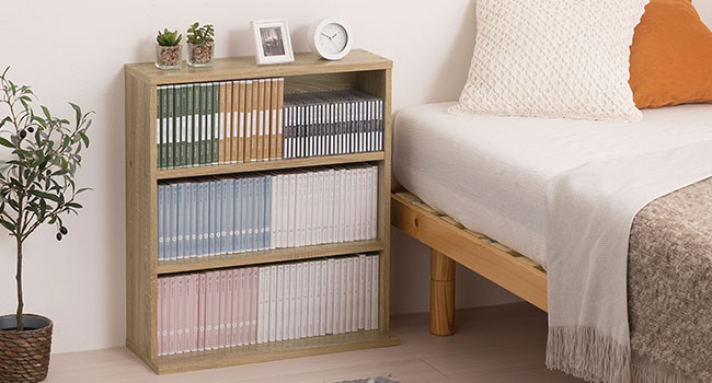 ⭐️超美品⭐️２つセット⭐️オーク材⭐️薄型ラック・ワイド小⭐️大⭐️奥行２２ｃｍ⭐️ オーク材薄型ラック・ワイド小・奥行22cm | 無印良品