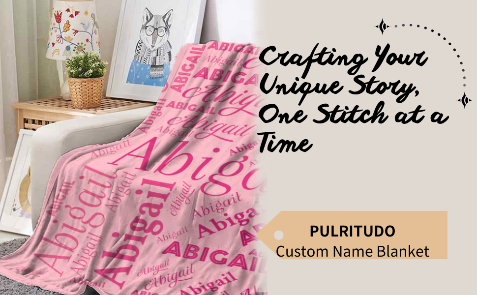 PULRITUDO Custom Blanket Customized Personalized Baby and Kids