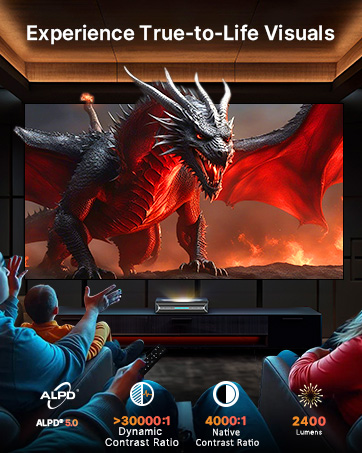 A family is sitting in the living room watching a 3D movie.