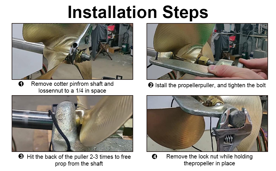 BLKGJTF Inboard Propeller Puller C Clamp Puller for Ski