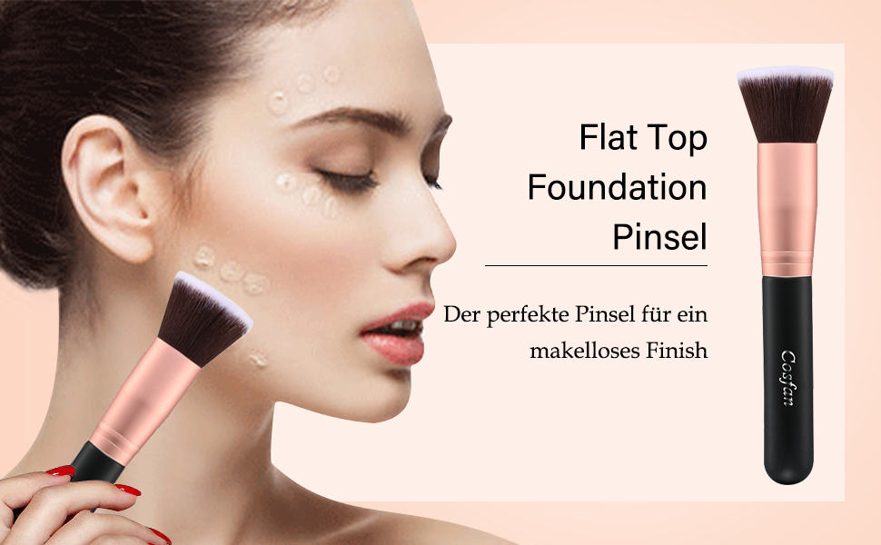 flat foundation brush