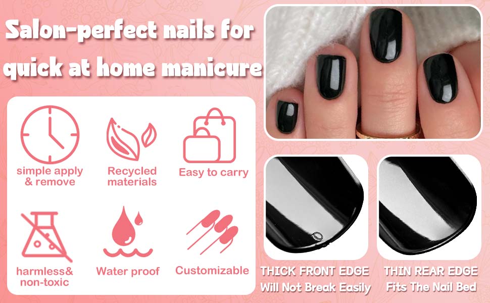 fake nails press ons nail short glue on nails white acrylic nails red press ons