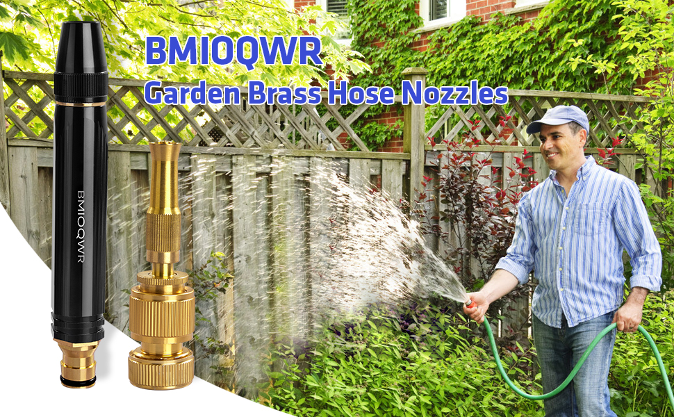 Brass Hose Nozzles HeavyDuty High Pressure Power Washer Nozzles Adjustable Twist