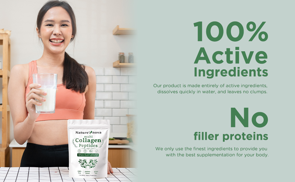 dissolves quickly and leaves no clumps. no filler proteins, 100% active ingredients