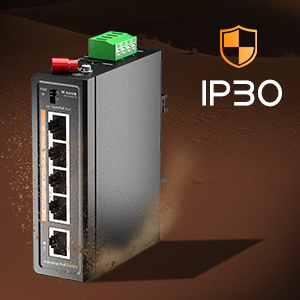 5 port industrial poe switch