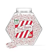 Atkinson's Natural Mint Twists - Peppermint Red & White Candy - Gluten Free, Kosher, Vegan - 0.16...