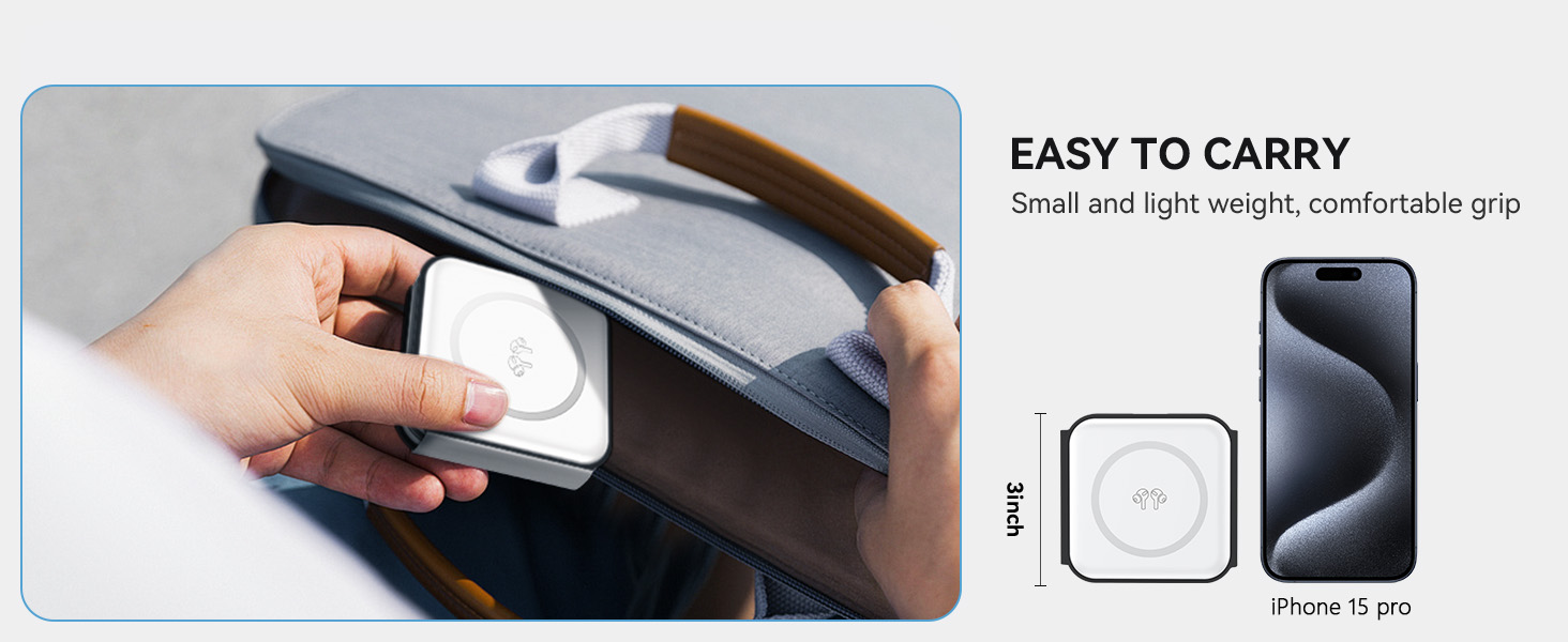 Folds up to 3inch in size and ready to take with you