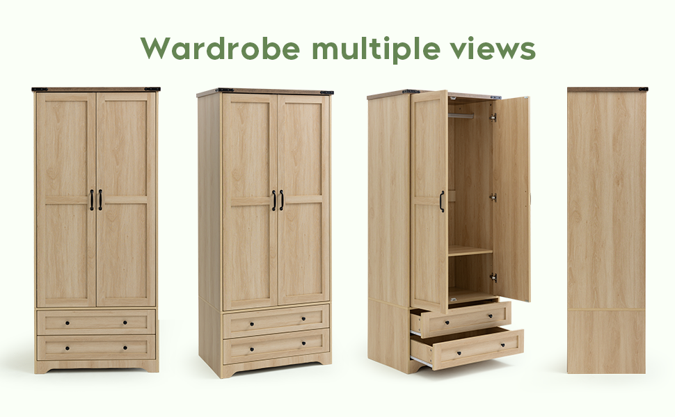 wooden armoire