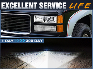 1988-1998 C/K 1500/2500/3500 GMC Sierra 1992-1994 Blazer Yukon 1994-1999 Tahoe Headlight Assembly Chrome Housing Clear Lens