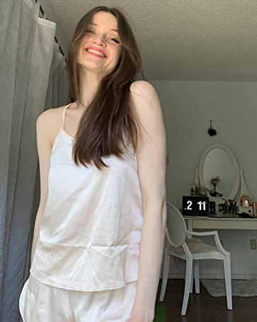 silk cami pajamas set