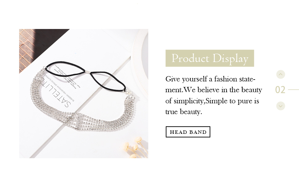 rhinestone hair chain