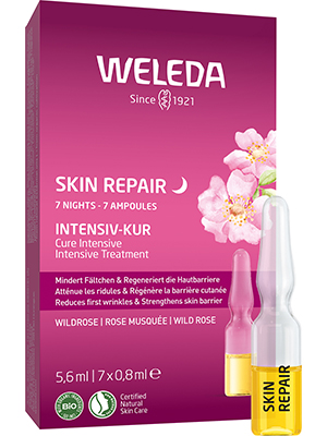 Wild rose, facial care, wrinkles, smooth skin, natural cosmetics, organic, vegan, skin repair treatment