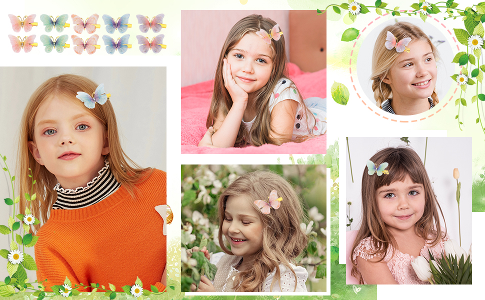 Butterfly Hair Clips