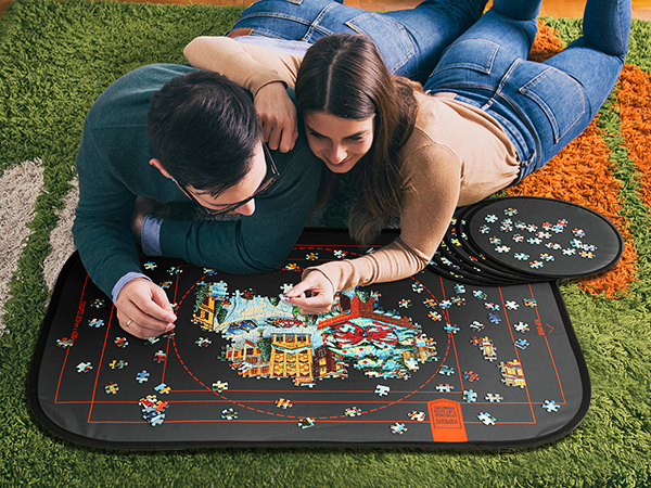 HXMARS Foldable Jigsaw Puzzle Board