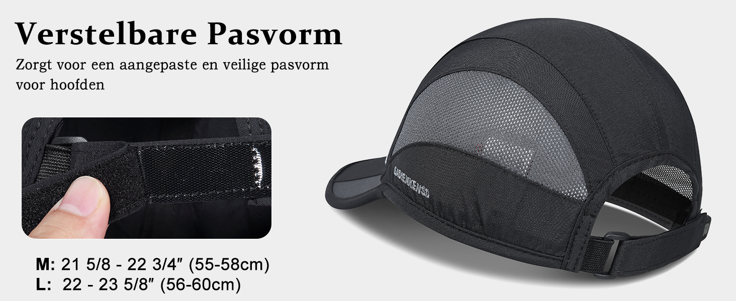Zorgt voor een aangepaste en veilige pasvorm voor hoofden