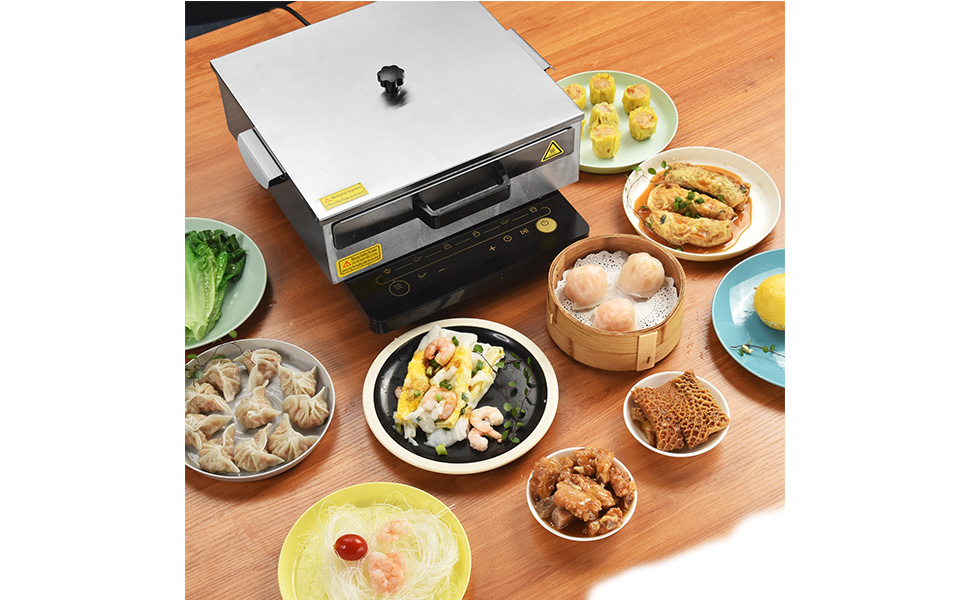 Rice Noodle Roll Steamer Machine 304 Stainlesssteel Tray