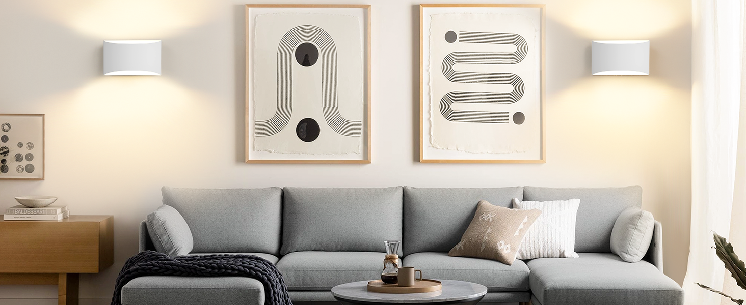 Modern LED Wall Sconces Set of 2