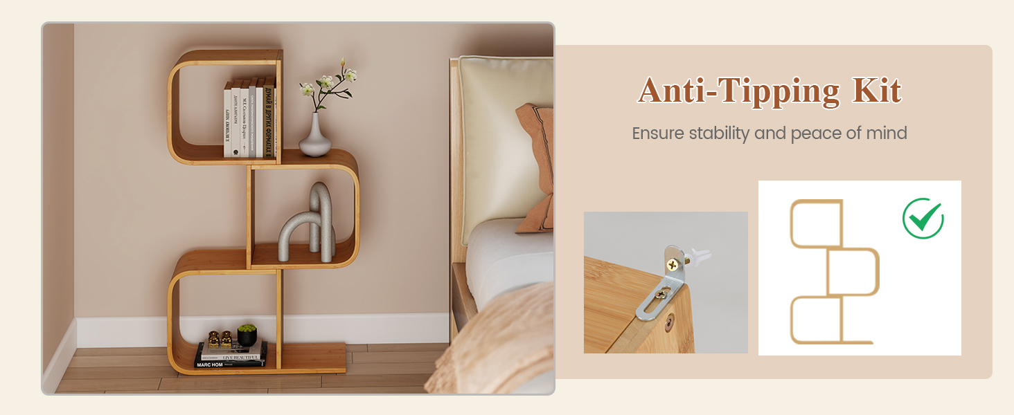 Bamboo Display Shelf