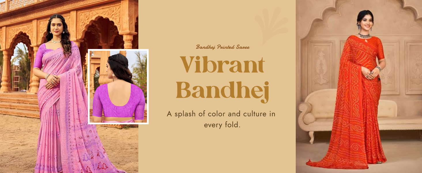 Bandhej Saree