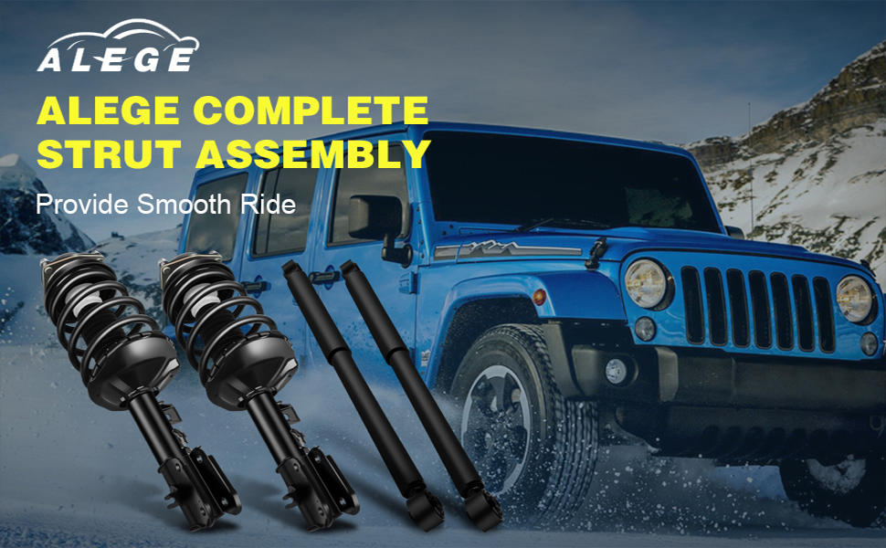 Front Rear Right and Left Struts Assembly Shock Absorber