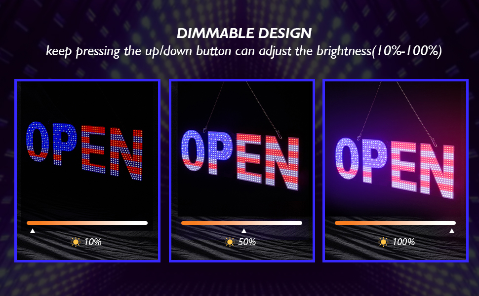 led Open Signs for Business