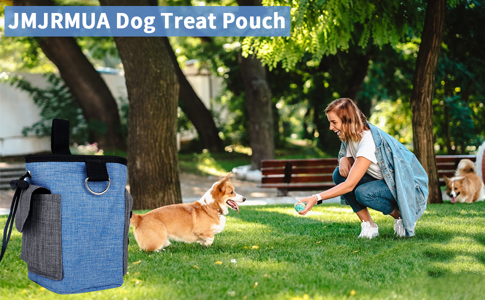 JMJRMUA Dog Treat Pouch, Treat Pouches for Pet Training