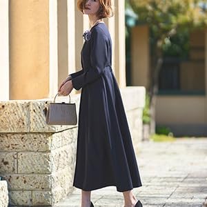 ルイルエブティック　ドレス　ブラック　Lサイズ　新品未使用 Amazon.co.jp: [ルイ ルエ ブティック] フィット フレア ロング