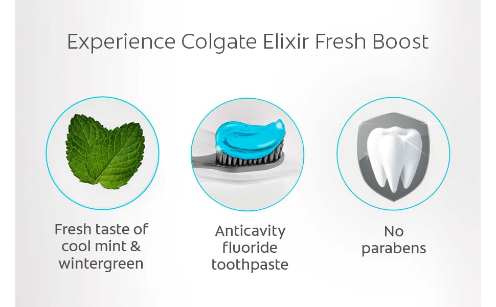 Colgate Elixir Fresh Boost Toothpaste, 80 mL Amazon.ca Health & Personal Care