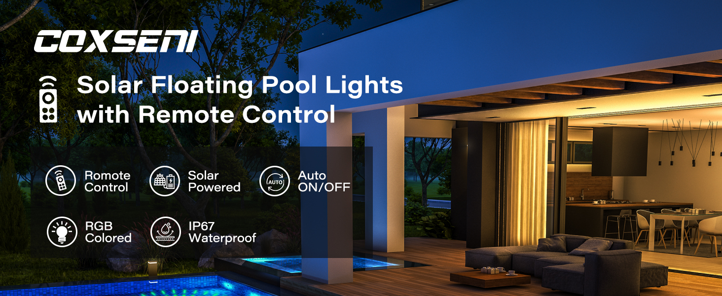 solar floating pool lights