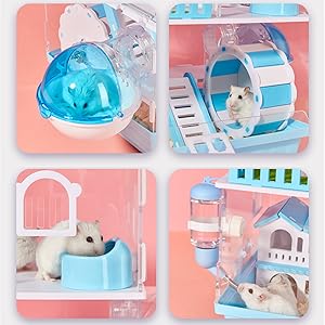 小動物用ゲージ、滑車、小屋　セット 小動物用ゲージ、滑車、小屋 セット