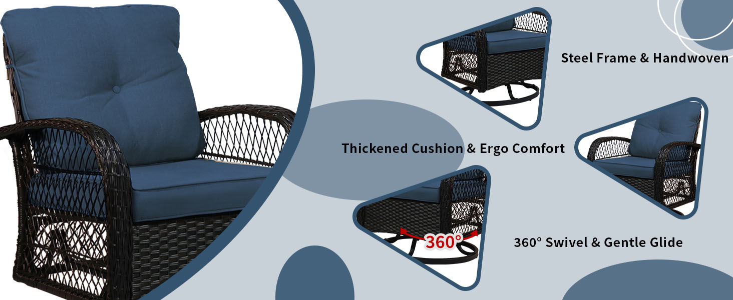 outdoor swivel rocker patio chairs