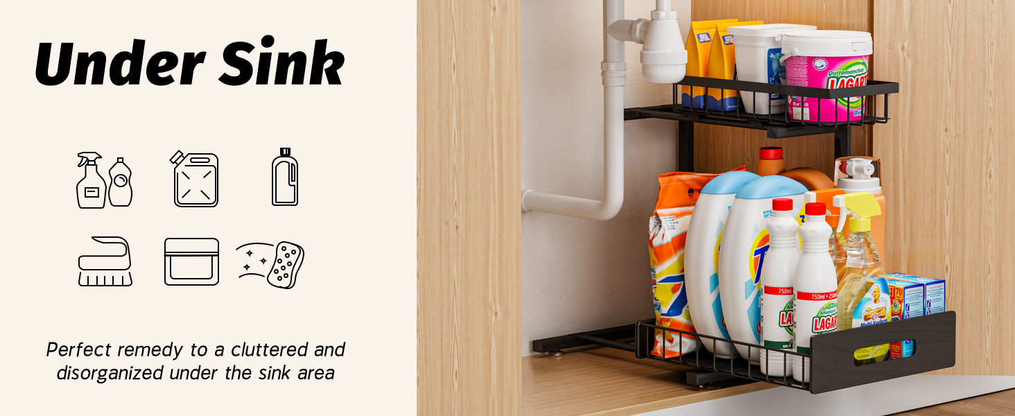 under sink organizers and storage