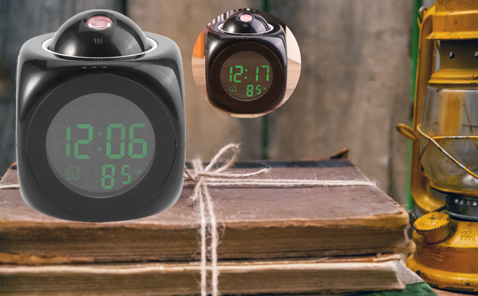 FTVOGUE LED Projector Alarm Clock Digital Clock Projector on Ceiling