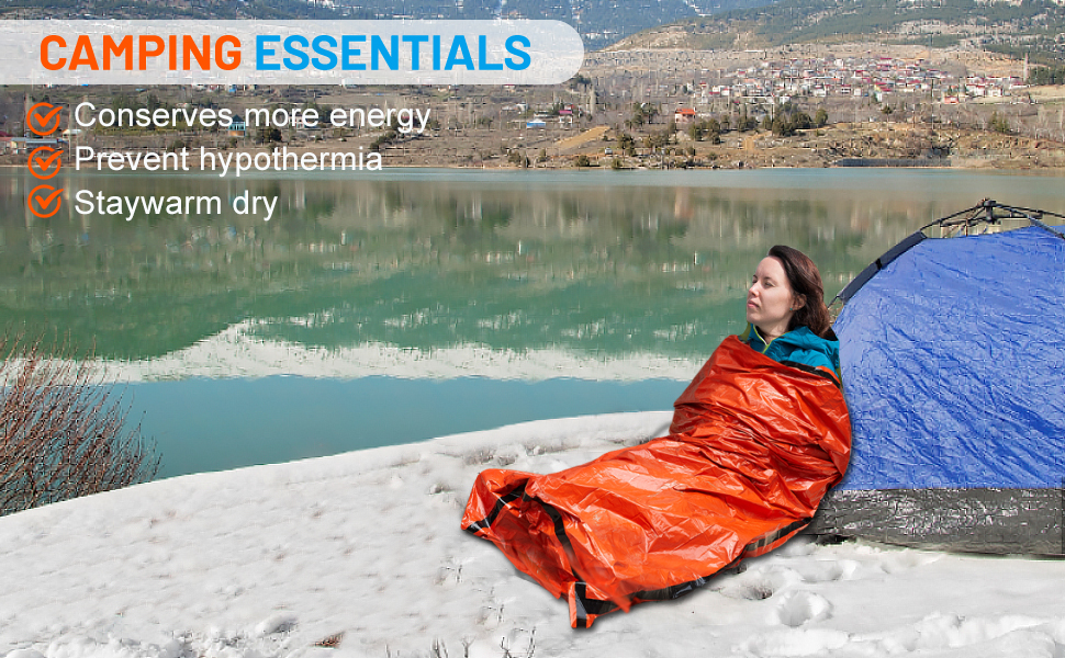 Emergency Sleeping Bag 2 Pack Survival Sleeping Bags