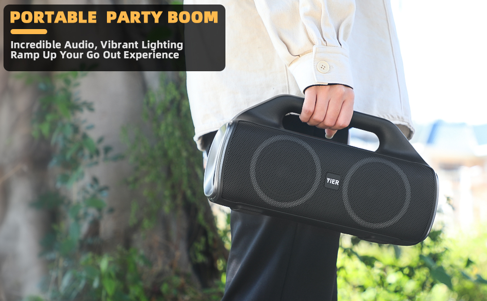 Bluetooth Speakers, YIER 80w (Peak) Portable Wireless