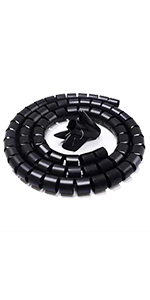 cable tidy tube black