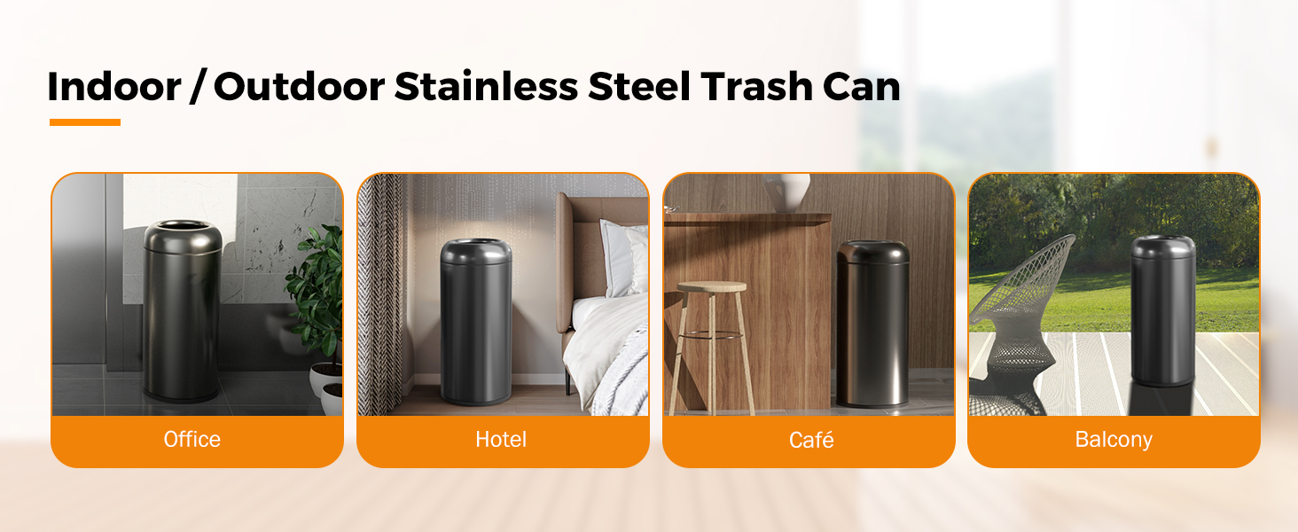 indoor trash can open top