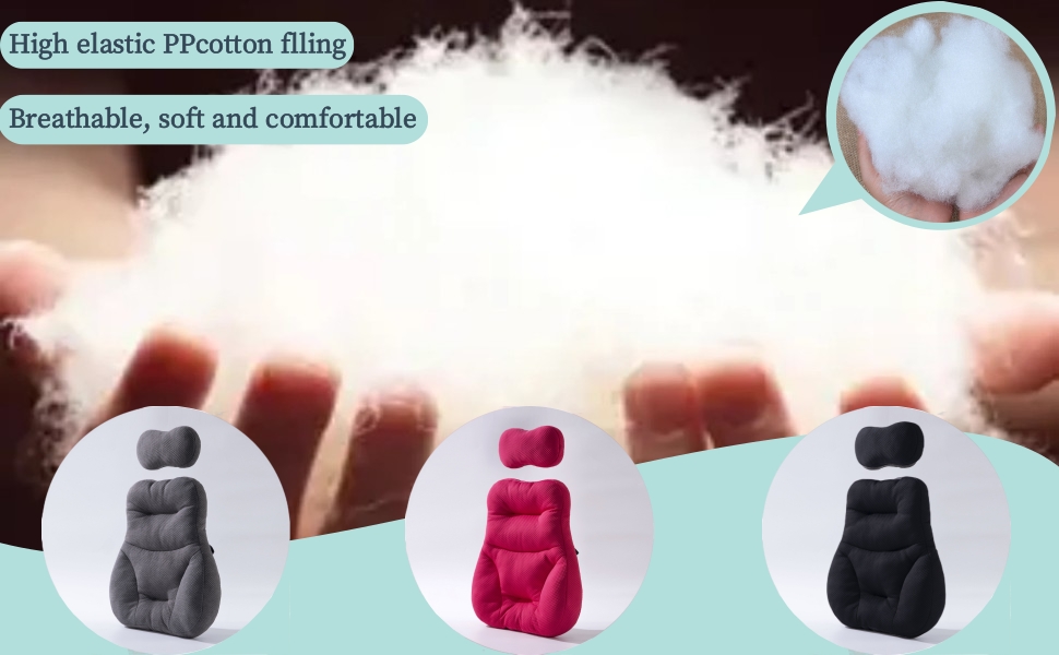 PYXAYS Lumbar Support Pillow for Office Chair Gaming Chair