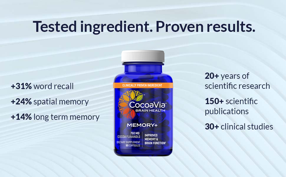 Brain Health, Function, Cocoa Flavanols, Cosmos study, Harvard Study, Cocoa Extract, Powder