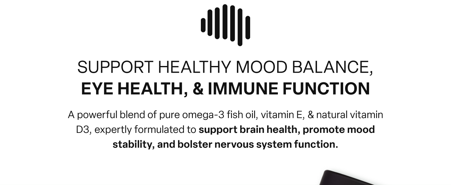 myBrainCo. Omega+ EPA DHA Omega 3 Supplement with