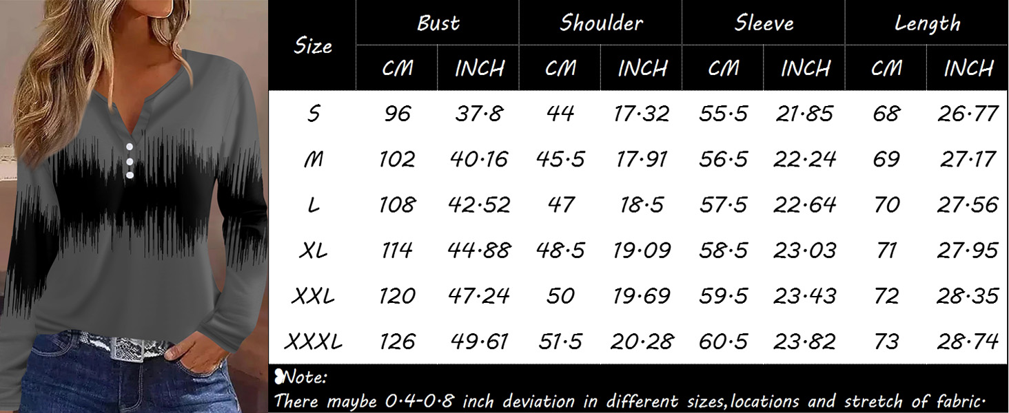 fall shirts for women long sleeve