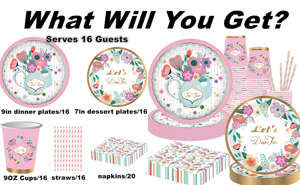 Talking Tables Tea Party Supplies, Talking Tables Tea Party Tableware