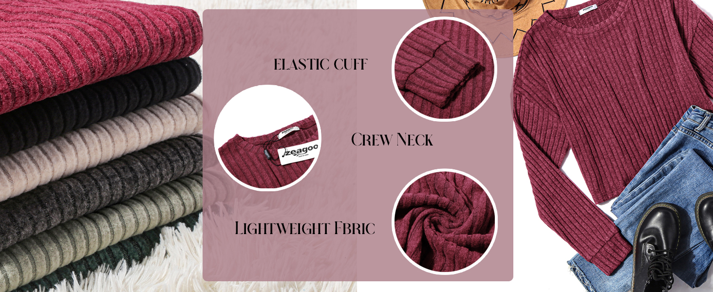 ribbed knit tops